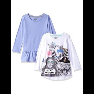 Spotted Zebra Girls L/S Tunics 2 Pack